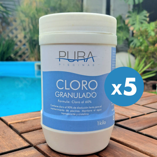 Cloro granulado 5kilos